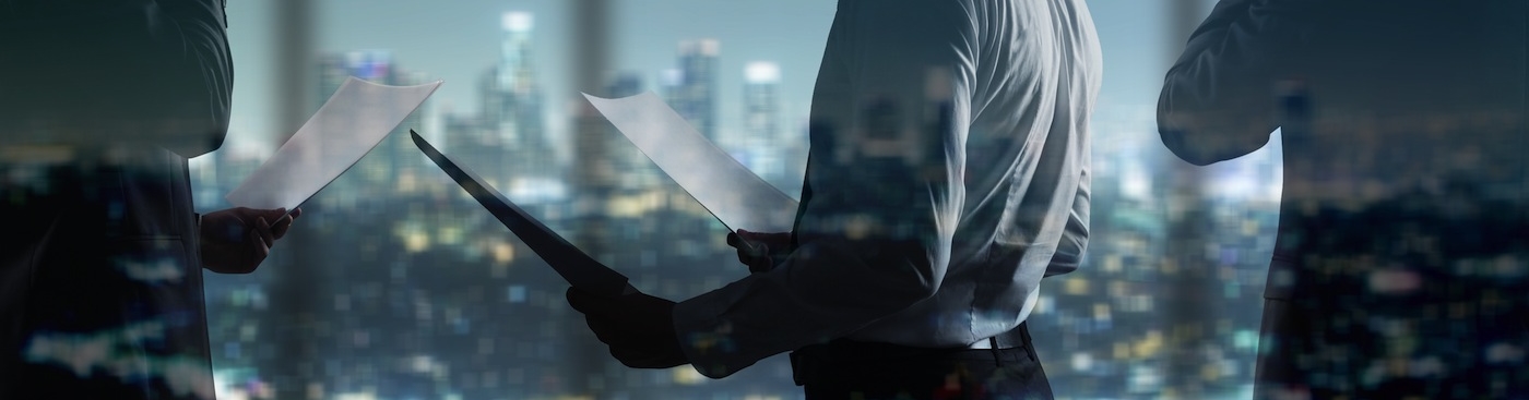 businessman with paper